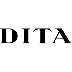 Dita logo to represent the line of burberry sunglasses and prescription glasses carried by empire eyewear in Vaughan