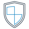 Icon of a shield to represent that we accept eye and health insurance for our services